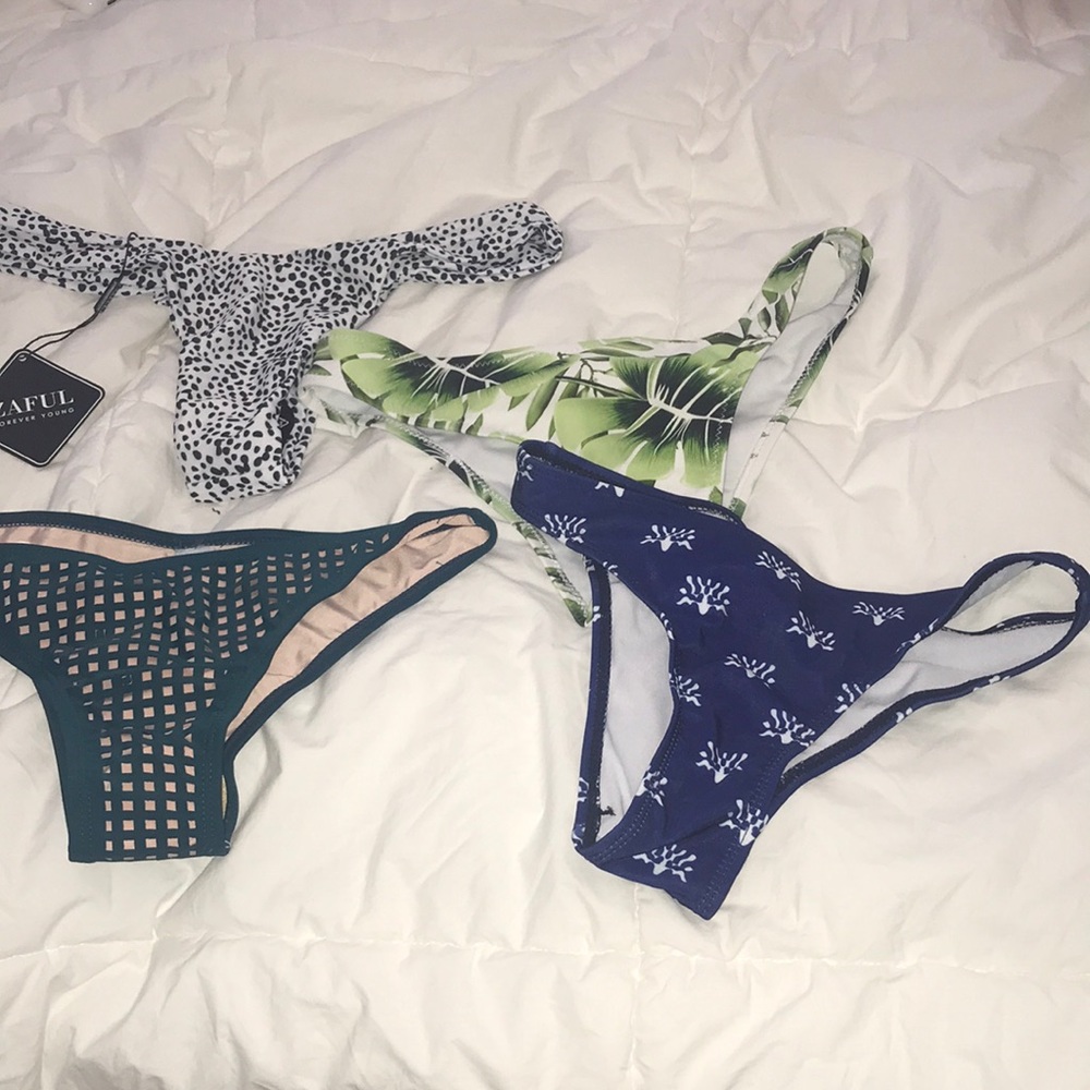 NWOT Zaful Cheeky Bikini Bottom Bundle